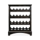Four-Tier Wine Shelf in Dark Ale