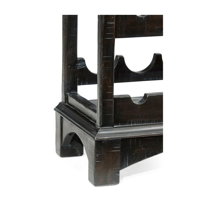 Four-Tier Wine Shelf in Dark Ale