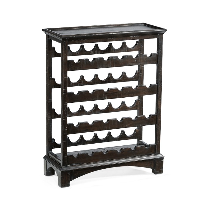 Four-Tier Wine Shelf in Dark Ale