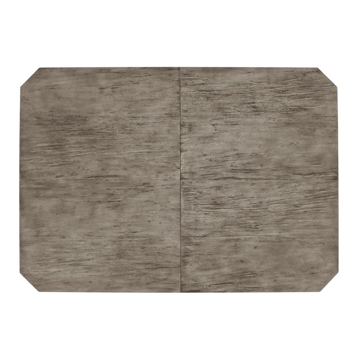 Casual Rectangular Dining Table in Antique Dark Grey 60