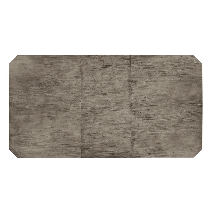 Casual Rectangular Dining Table in Antique Dark Grey 60