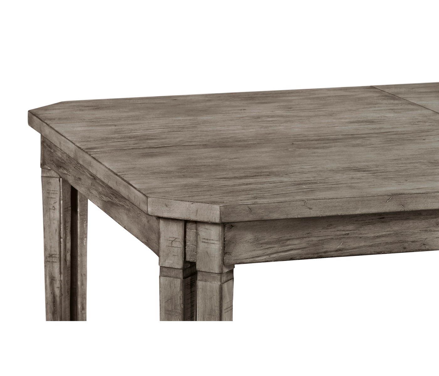 Casual Rectangular Dining Table in Antique Dark Grey