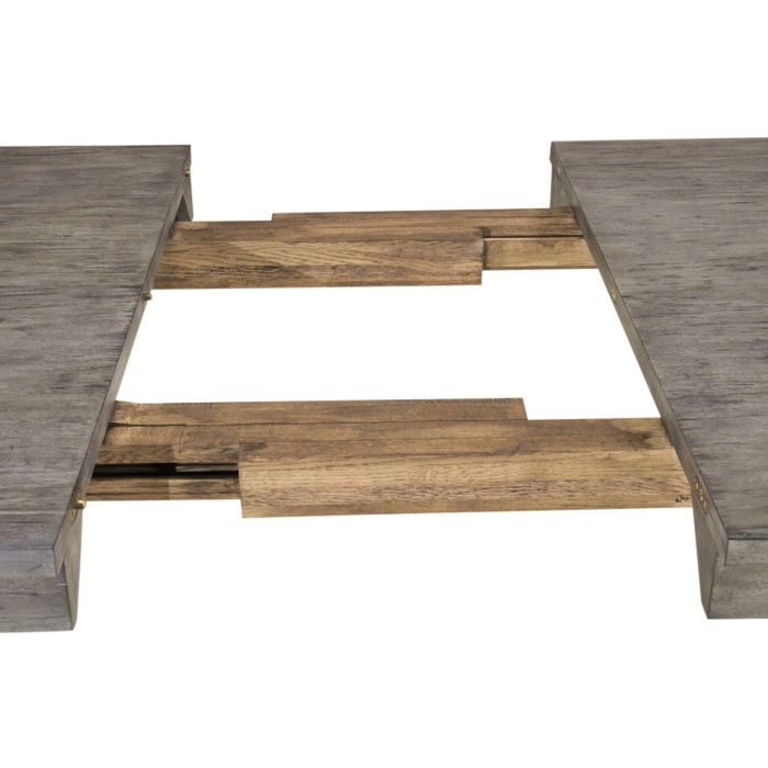 Casual Rectangular Dining Table in Antique Dark Grey 60