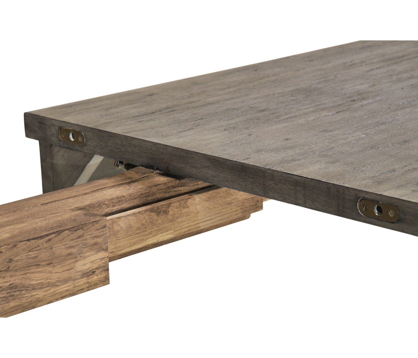 Casual Rectangular Dining Table in Antique Dark Grey