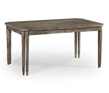 Casual Rectangular Dining Table in Antique Dark Grey
