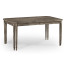 Casual Rectangular Dining Table in Antique Dark Grey