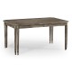 Casual Rectangular Dining Table in Antique Dark Grey 60