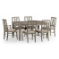 Casual Rectangular Dining Table in Antique Dark Grey