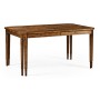 Casual Rectangular Dining Table in Country Walnut 60