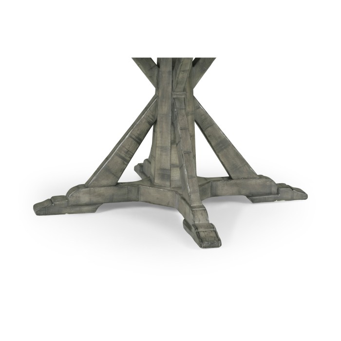 Circular Dining Table in Antique Dark Grey 60