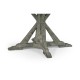 Circular Dining Table in Antique Dark Grey 60