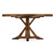Country Walnut Round Dining Table with Inbuilt Lazy Susan 60