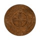 Country Walnut Round Dining Table with Inbuilt Lazy Susan 60