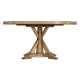 Light Driftwood Round Dining Table with Inbuilt Lazy Susan 60