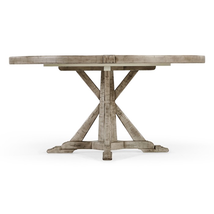 Circular Dining Table in Rustic Grey 60