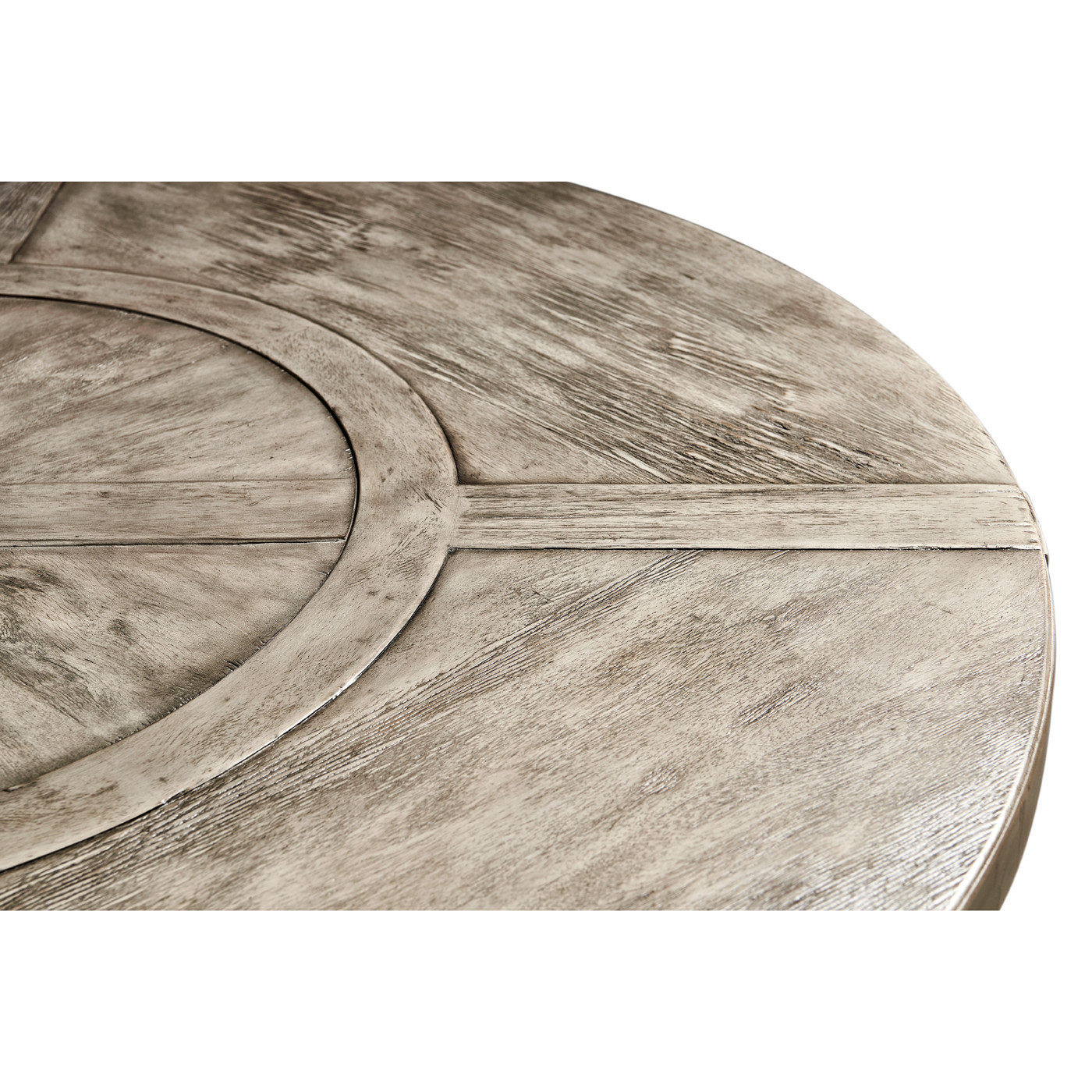 Circular Dining Table in Rustic Grey 60