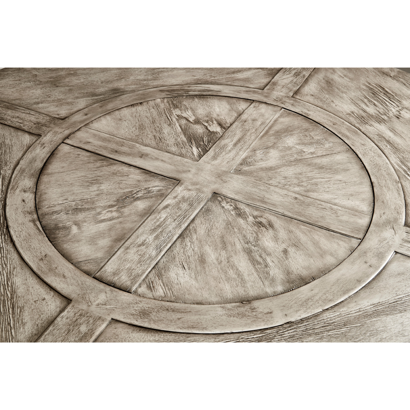 Circular Dining Table in Rustic Grey 60