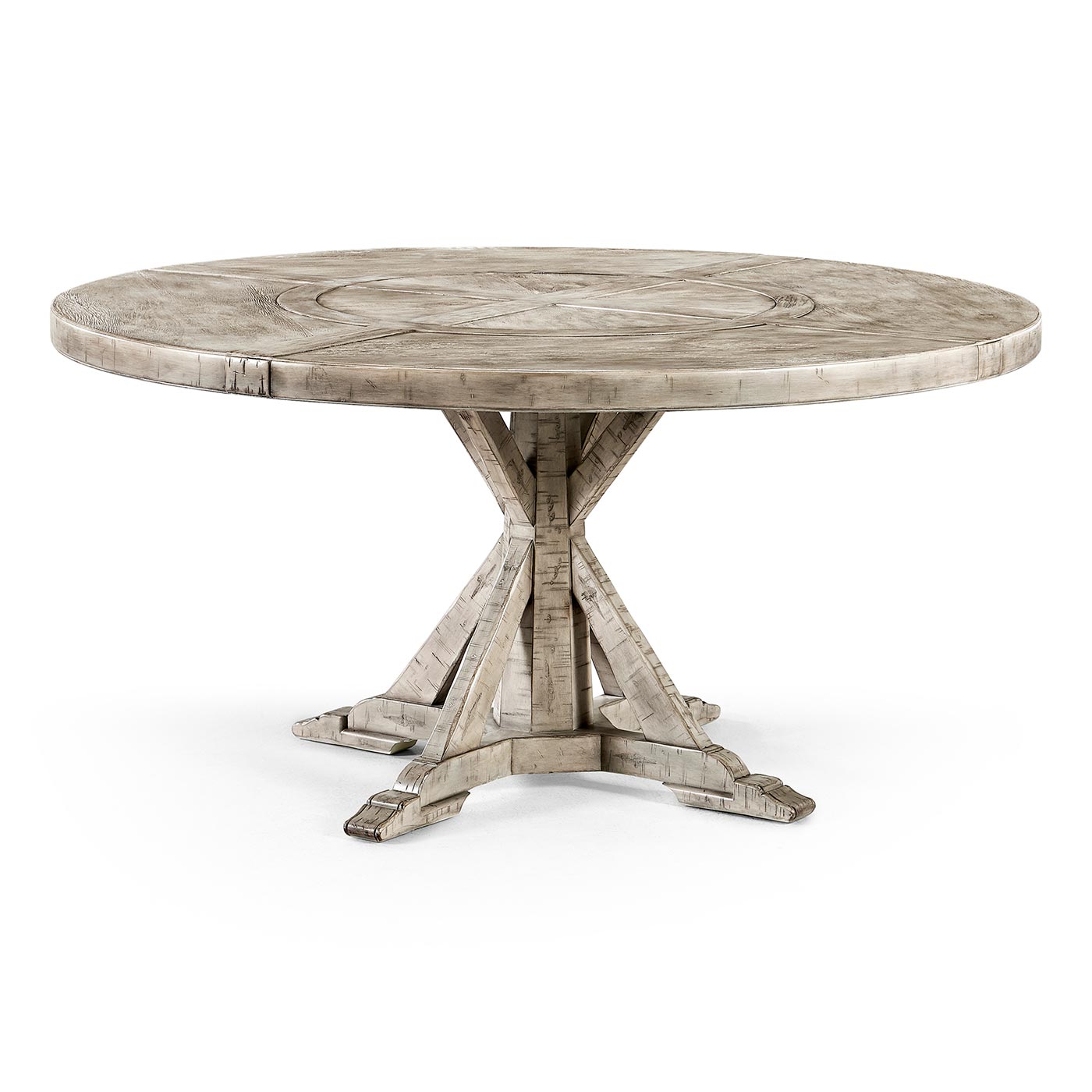 Circular Dining Table in Rustic Grey 60