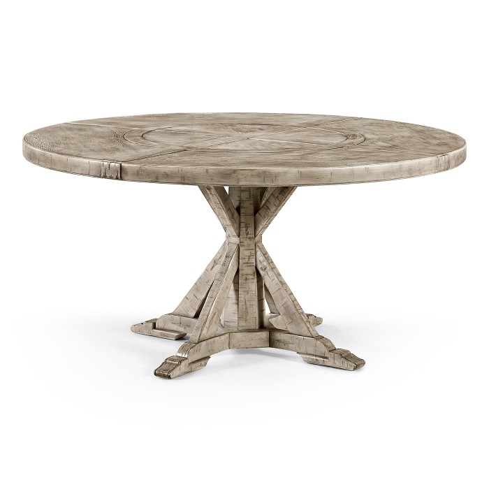 Circular Dining Table in Rustic Grey 60