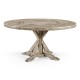 Circular Dining Table in Rustic Grey 60