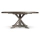 Antique Dark Grey Circular Dining Table with Inbuilt Lazy Susan 72