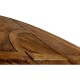 Country Walnut Round Dining Table with Inbuilt Lazy Susan 72