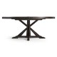 Dark Ale Round Dining Table with Inbuilt Lazy Susan 72