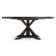 Dark Ale Round Dining Table with Inbuilt Lazy Susan 72
