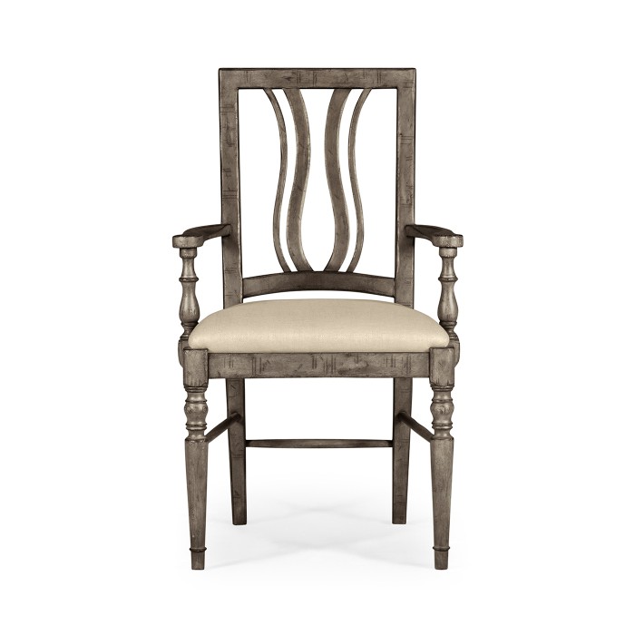 Casual Curved Back Arm Chair