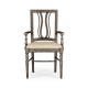 Casual Curved Back Arm Chair
