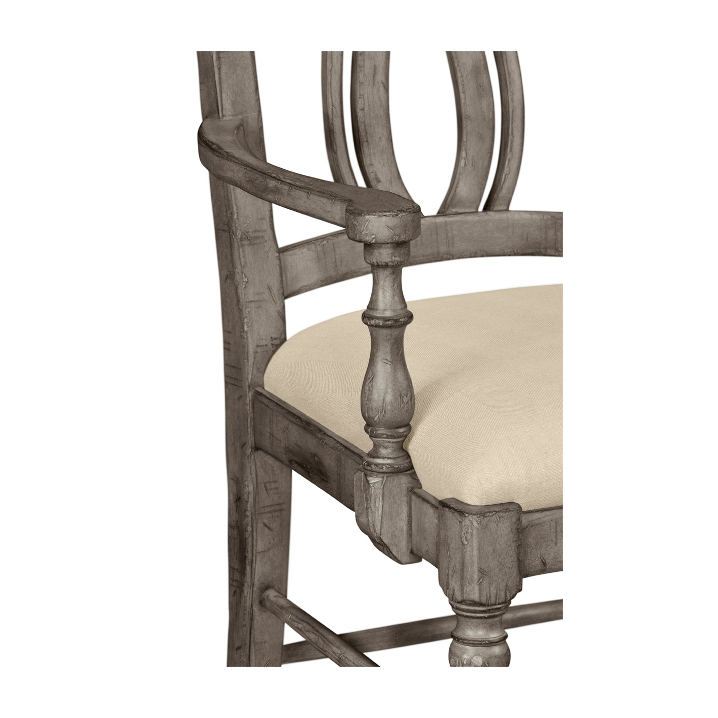 Casual Curved Back Arm Chair