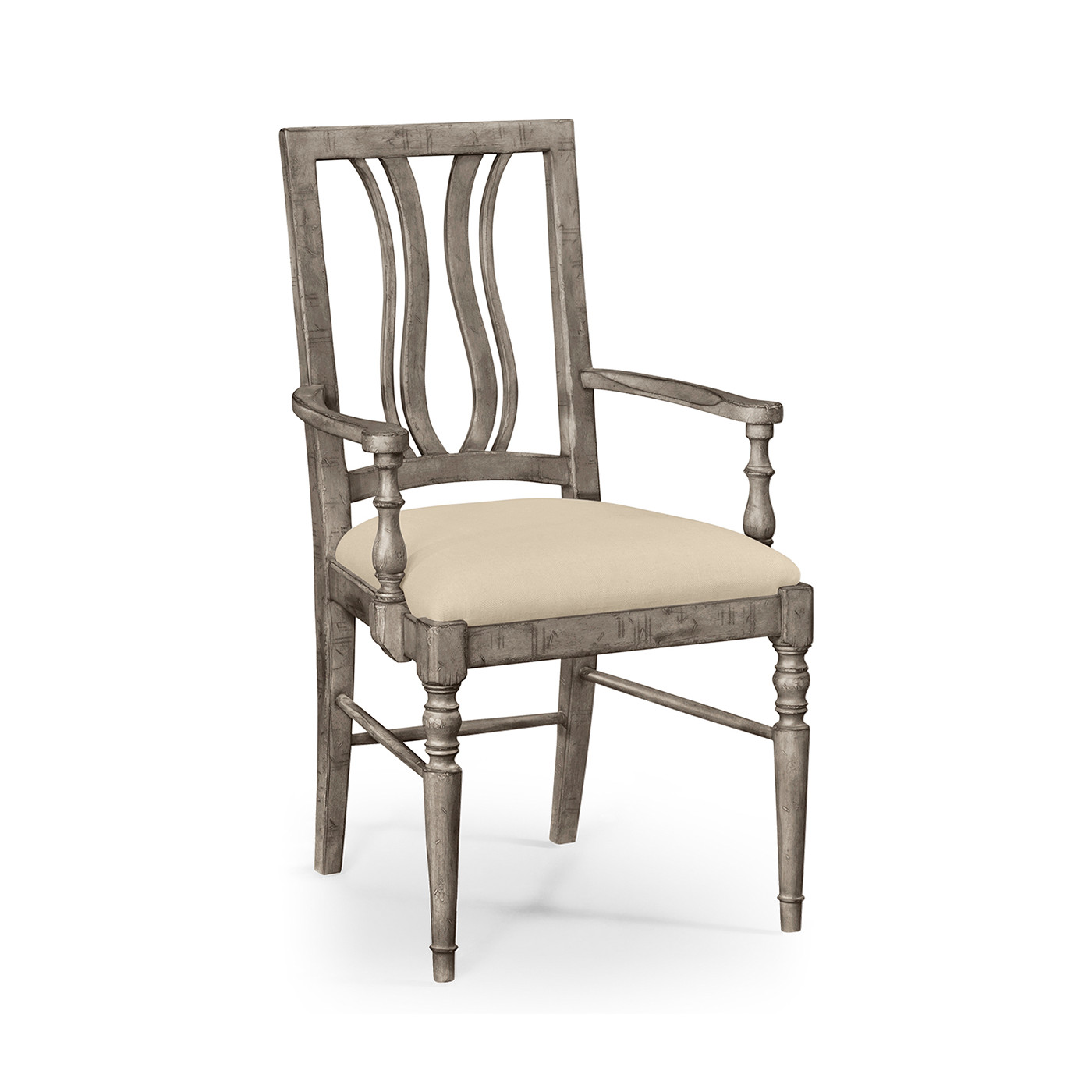 Casual Curved Back Arm Chair