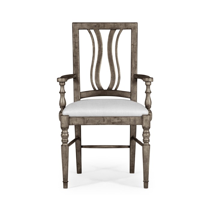 Casual Curved Back Arm Chair