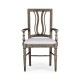 Casual Curved Back Arm Chair