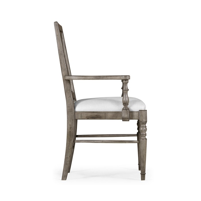 Casual Curved Back Arm Chair