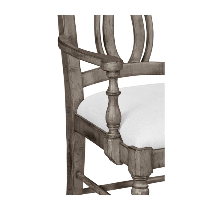Casual Curved Back Arm Chair