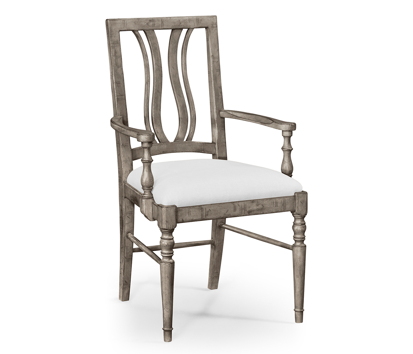 Casual Curved Back Arm Chair