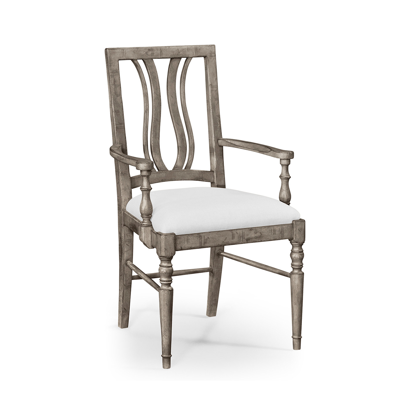 Casual Curved Back Arm Chair