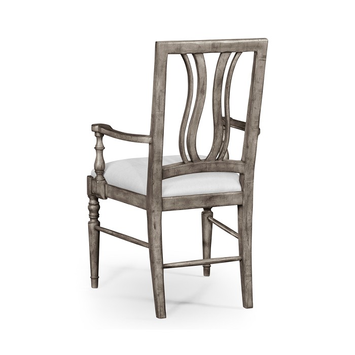 Casual Curved Back Arm Chair