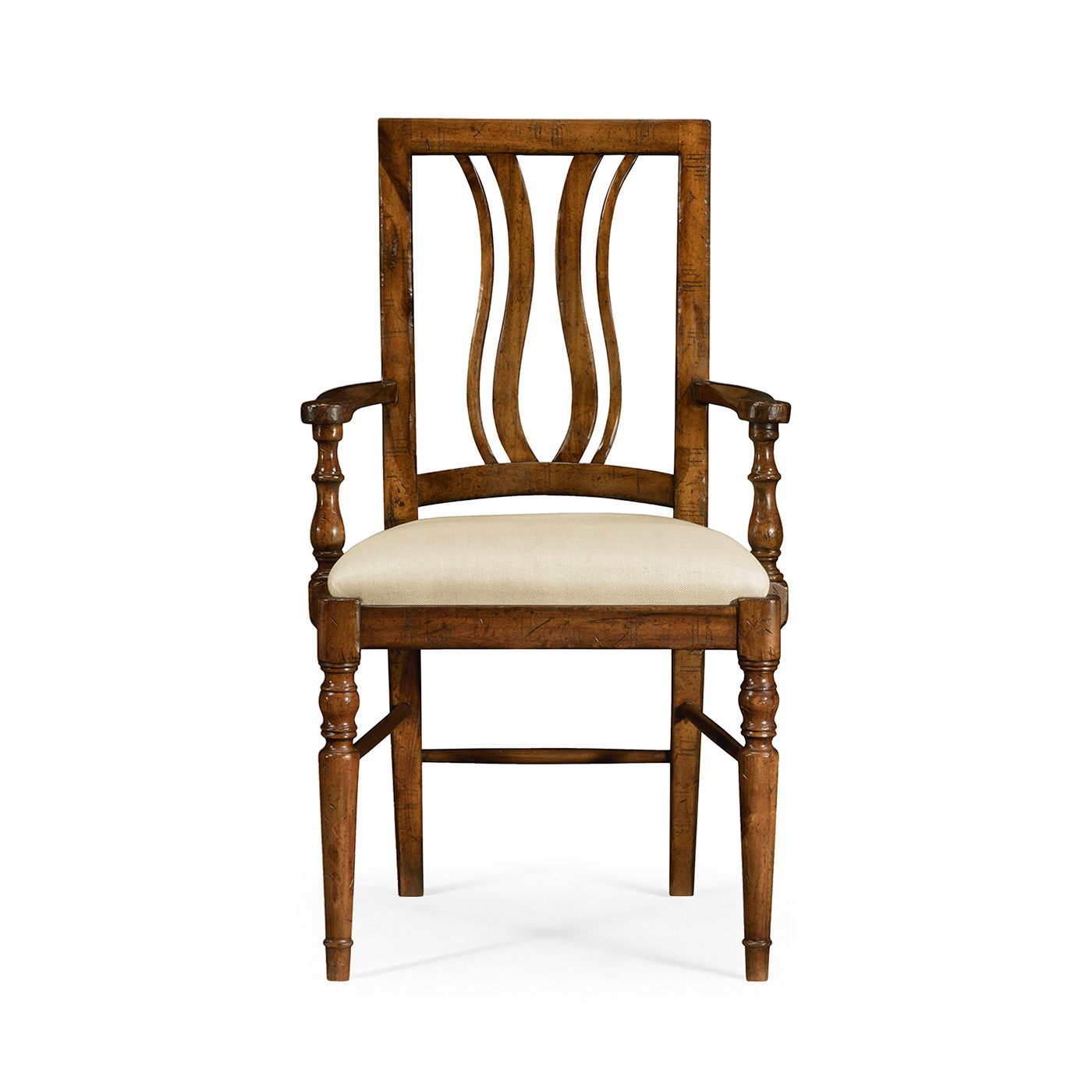 Casual Curved Back Arm Chair