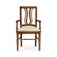 Casual Curved Back Arm Chair