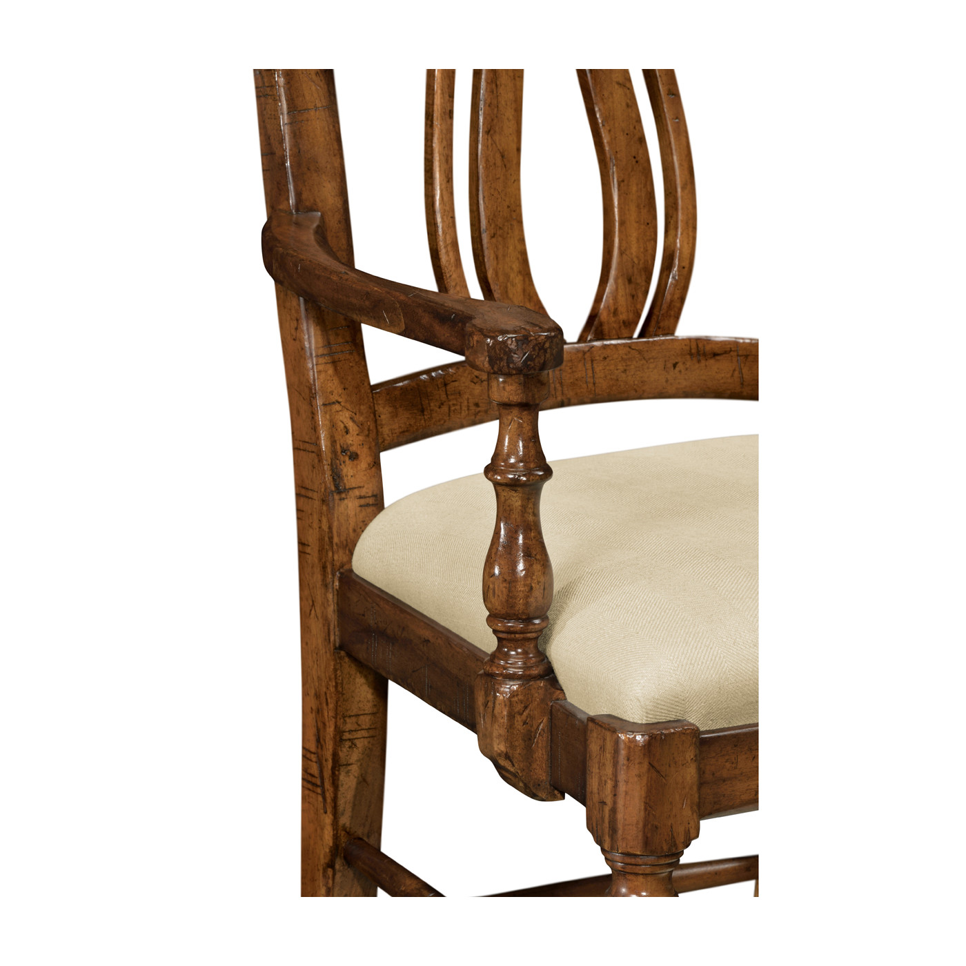 Casual Curved Back Arm Chair