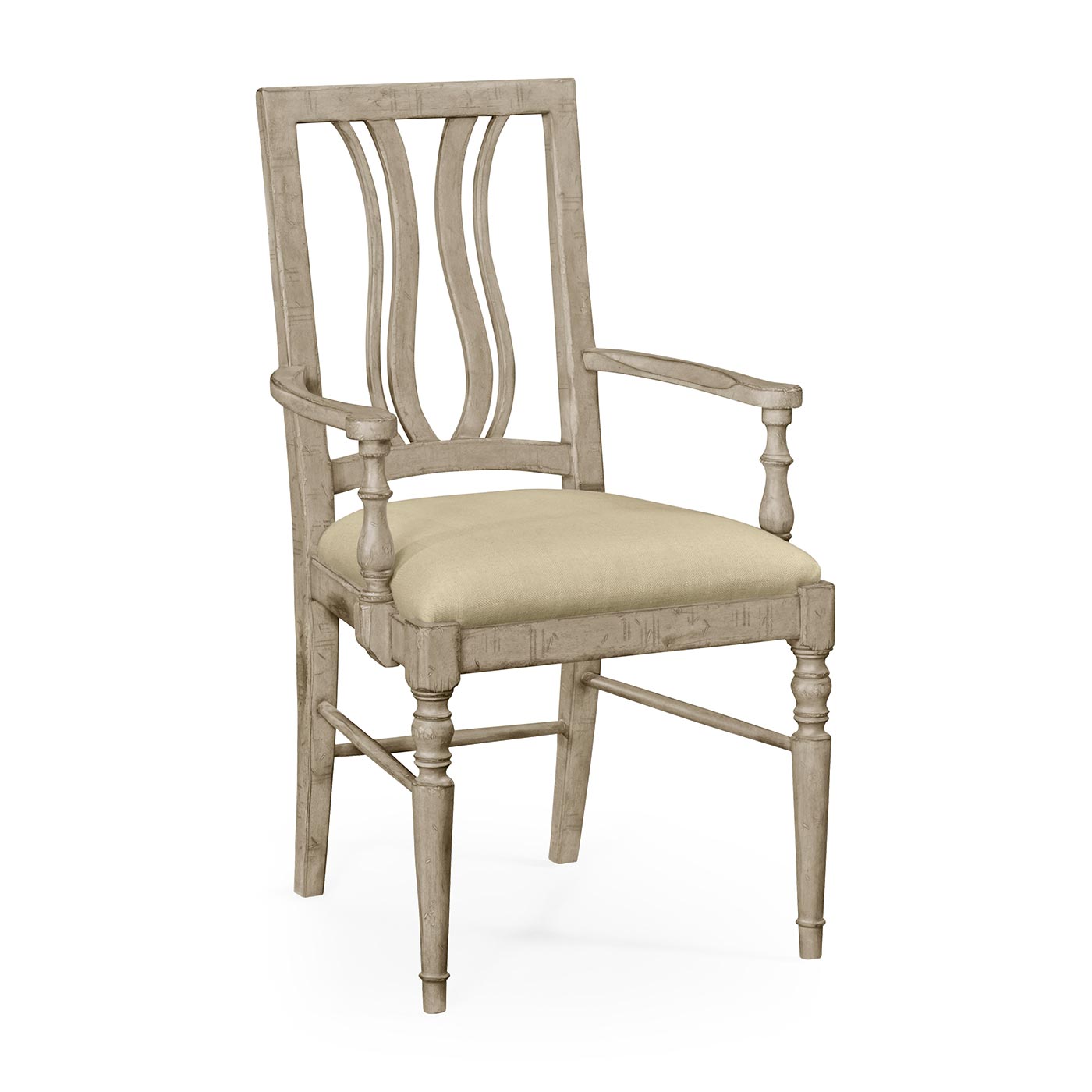 Casual Curved Back Arm Chair