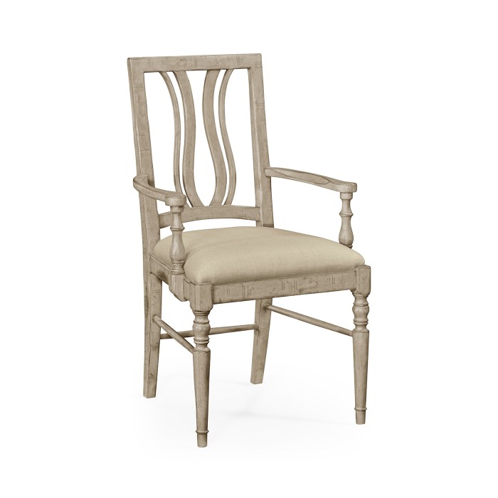 Casual Curved Back Arm Chair