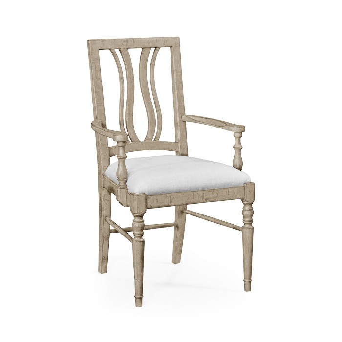 Casual Curved Back Arm Chair
