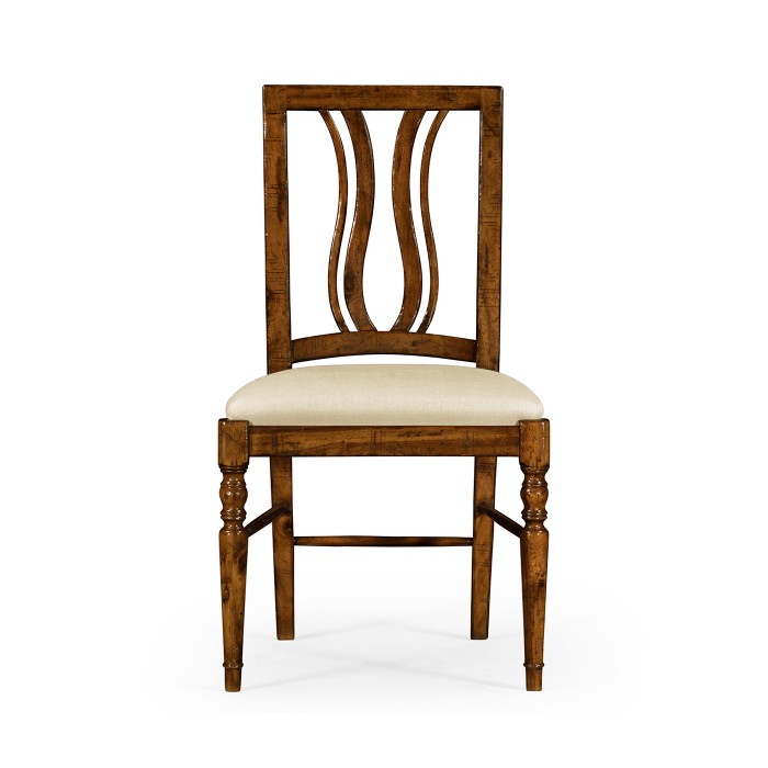 Casual Curved Back Side Chair