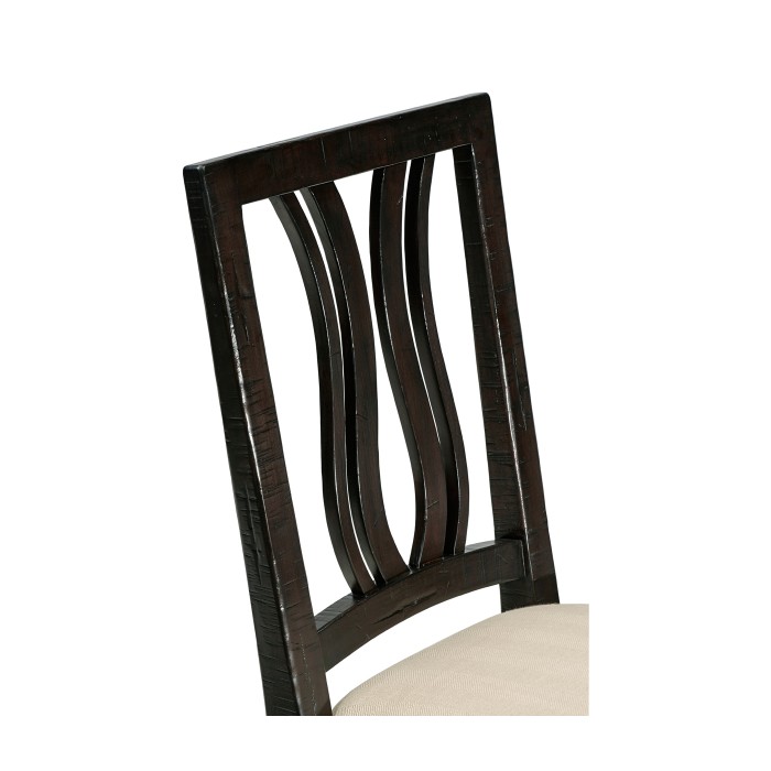 Casual Curved Back Side Chair