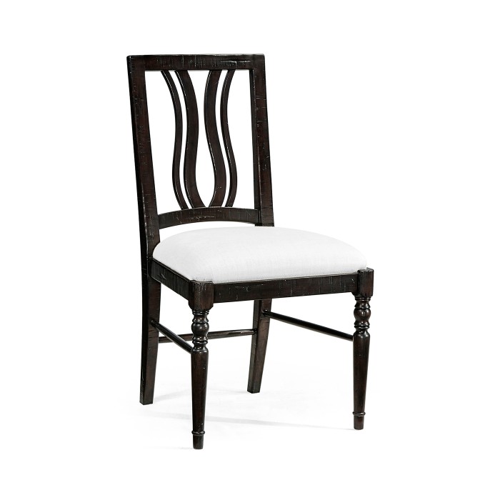 Casual Curved Back Side Chair