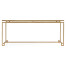 Gilded Iron Rectangular Coffee Table with An Antique Glass Top