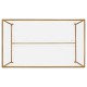 Gilded Iron Rectangular Coffee Table with Clear Glass Top
